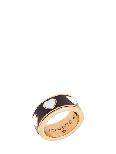 Shop Acchitto Aperio Amame Ring In Gold