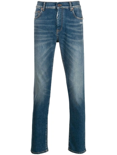 Shop Off-white Skinny Blue Jeans