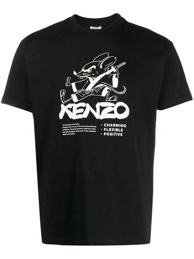 Shop Kenzo Chinese New Year Capsule Kung Fu Rat T-shirt In Black