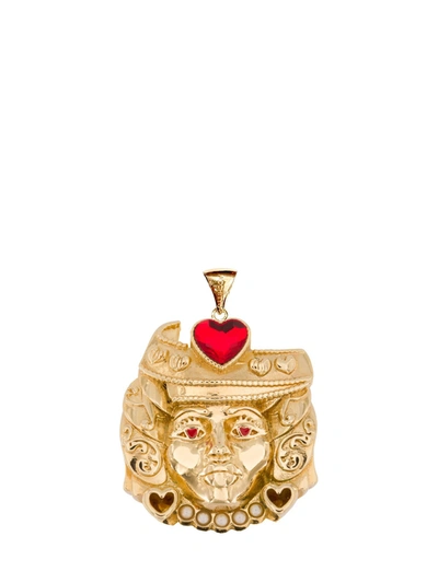 Shop Acchitto Moor In Love Charm In Gold