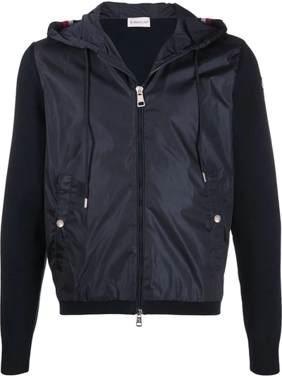 Shop Moncler Hooded Jacket In Blue