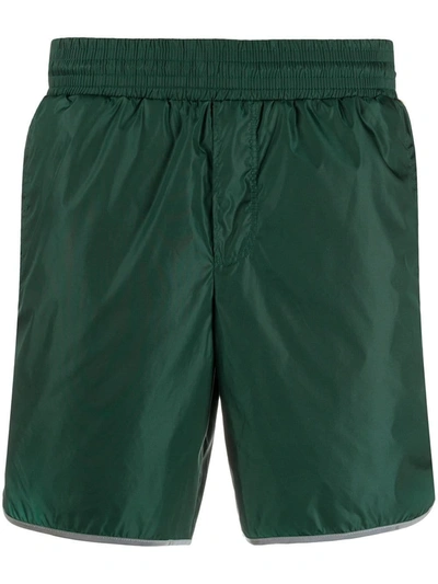 Shop Gucci Gg Stripe Swim Shorts In Green