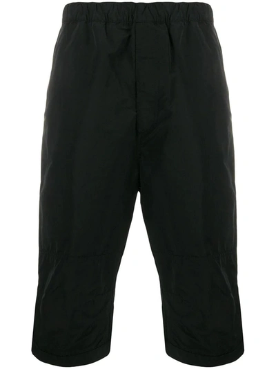 Shop Givenchy Long Stretch Waist Shorts In Black