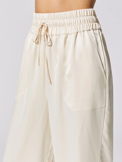 Shop Carbon38 Silky Separate Wide Leg Pant - Champagne - Size S