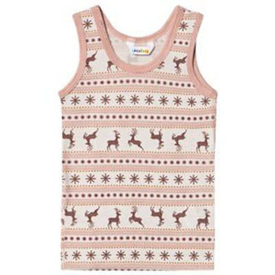 Shop Joha Pink Deer Vest In Beige