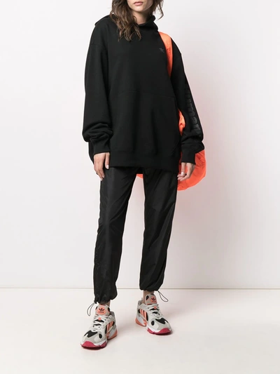Shop Adidas Originals By Pharrell Williams X Pharrell Williams Basics Hooded Sweatshirt In Black