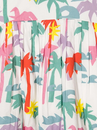 Shop Stella Mccartney Palm Tree-print Dress In White