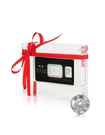 Shop Amin Luxury Designer Rings 0.20 Carat Round Brilliant Diamond In Paquet Cadeau Blanc