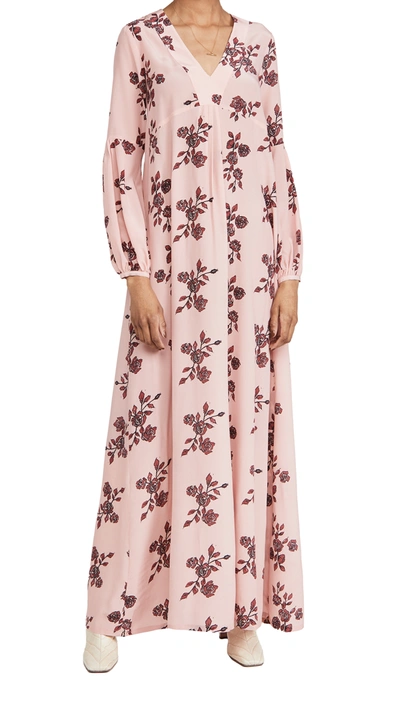 Shop Macgraw Bouquet Dress In Pink In Pink/wine