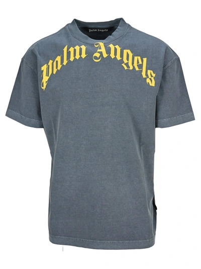 Shop Palm Angels Vintage T-shirt In Navy