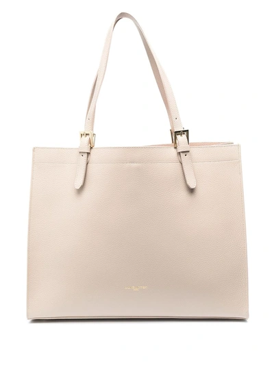 Shop Lancaster Logo-print Tote Bag In Neutrals