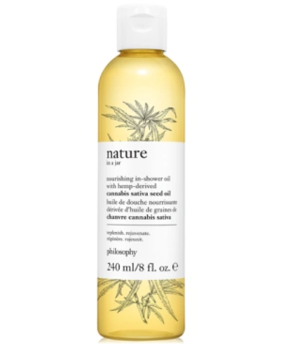 Shop Philosophy Nature In A Jar Nourishing In-shower Oil With Hemp-derived Sativa Seed Oil, 8-oz.