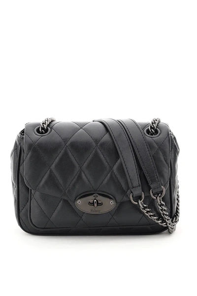 Mulberry Womens Black/silver Mini Darley Quilted Leather Shoulder Bag |  ModeSens