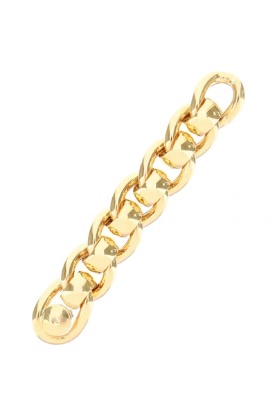 Shop Bottega Veneta Loop Chain Earrings In Gold