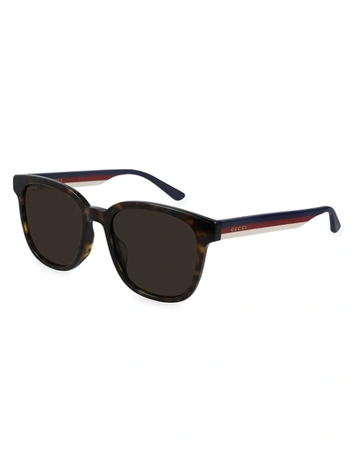 Shop Gucci 58mm Cat Eye Sunglasses In Havana Blue