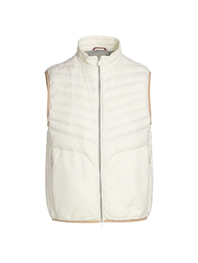 Shop Brunello Cucinelli Padded Nylon Vest In White