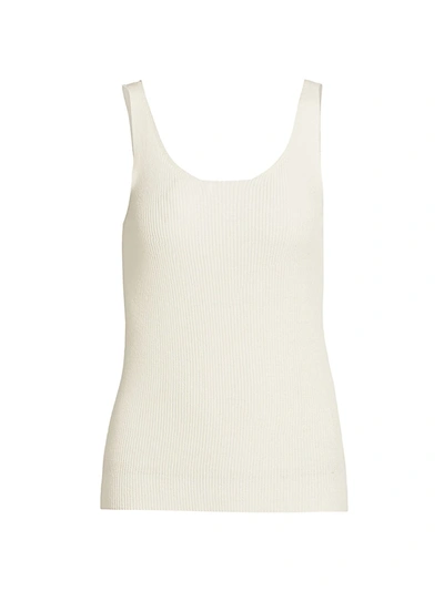 Shop Lvir Pleasant Utility Sleeveless Ribbed Knit Top In White