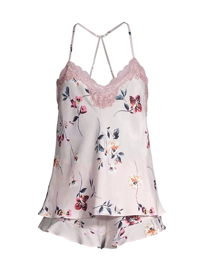 Shop In Bloom Ivy 2-piece Cami Short Pajama Set In Lilac Ash