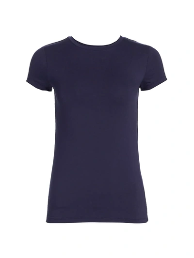 Shop L Agence Ressi Crewneck Tee In Midnight