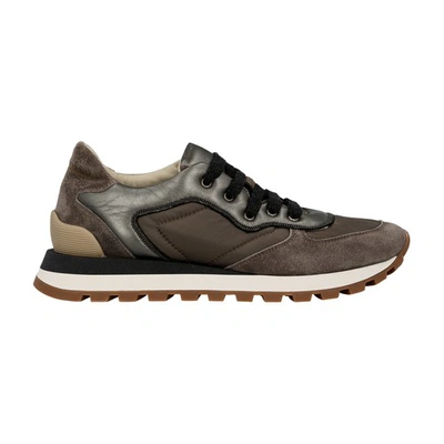 Shop Brunello Cucinelli Sneakers In Dark Grey