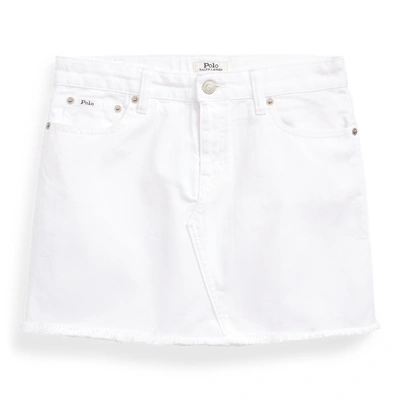 Shop Polo Ralph Lauren Denim 5-pocket Skirt In Poe Wash