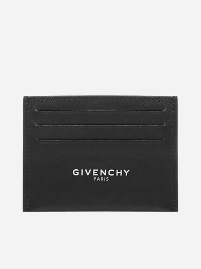 Shop Givenchy Logo Leather Card Holder