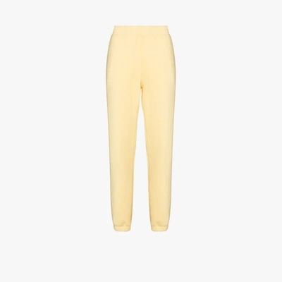 Shop Les Tien Classic Cotton Sweatpants In Yellow