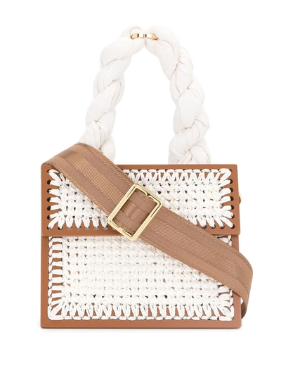 Shop 0711 White Small Copacabana Purse In Brown