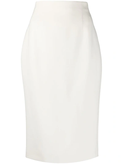 Shop Alexander Mcqueen High Waisted Skirt In White