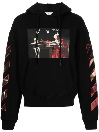 Shop Off-white Caravaggio Painting Hoodie In Black