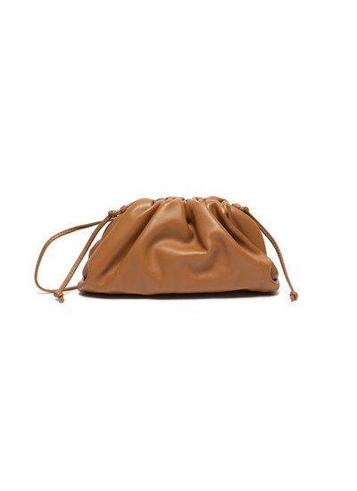 Shop Bottega Veneta The Mini Pouch' Crossbody Leather Bag In Brown