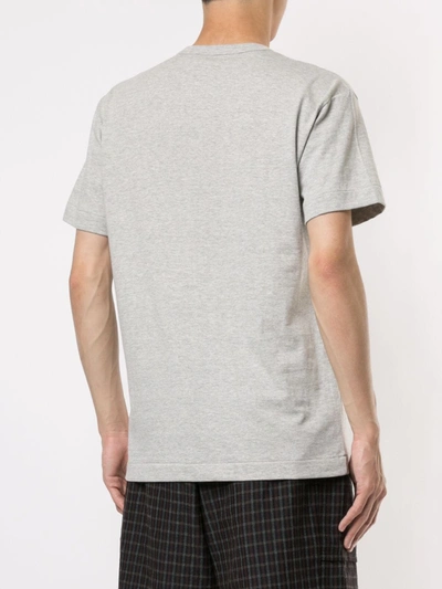 Shop Comme Des Garçons Play Cotton T-shirt In Grey