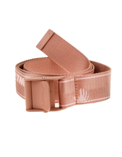 Shop Off-white Light Pink New Logo Industrial Woman Belt In Pink/nude