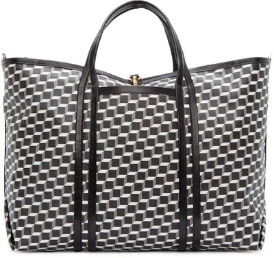 Shop Pierre Hardy Black Cube Perspective Tote Bag