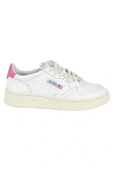 Shop Autry Sneakers In Whtcam Bianco Camelia