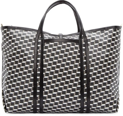 Shop Pierre Hardy Black Cube Perspective Tote Bag