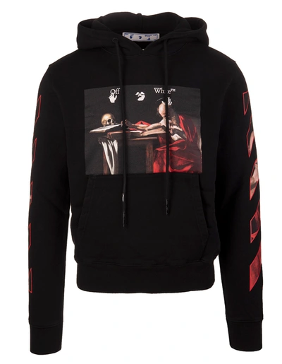 Shop Off-white Caravaggio Painting Man Black Hoodie