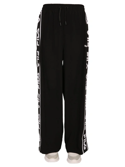 Shop Fila Wide Pants In Nero