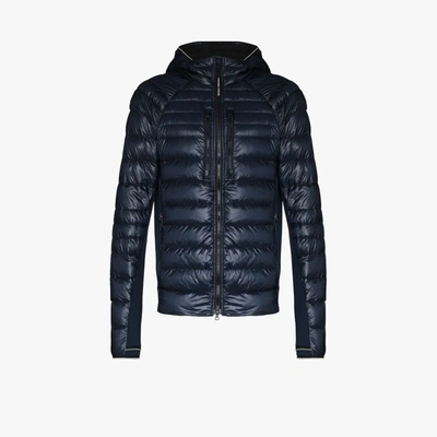 Shop Canada Goose Blue Hybridge® Lite Hooded Quilted Jacket