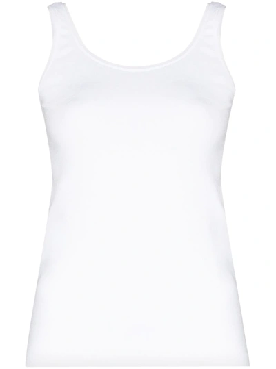 Shop Wolford Jamaika Sleeveless Top In White