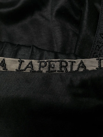 Shop La Perla Logo-trim Soft-cup Triangle Bra In Black