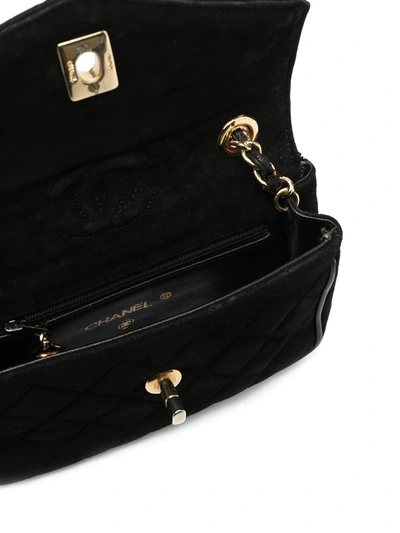 Pre-owned Chanel Cc Turn-lock Crossbody Bag In Black