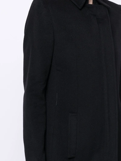 Pre-owned Gucci Classic Collar Coat In Black