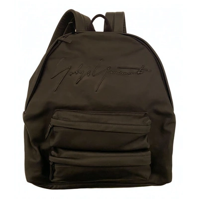 Pre-owned Yohji Yamamoto Black Leather Backpack