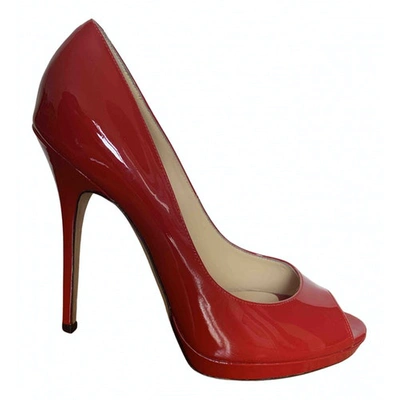 JIMMY CHOO Pre-owned Patent Leather Heels In Red