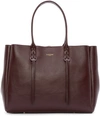 LANVIN Aubergine Small Fringed Tote