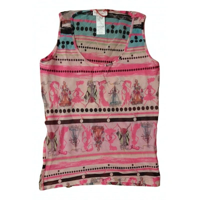 Pre-owned Christian Lacroix Pink Polyester Top