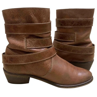 Pre-owned Kurt Geiger Leather Boots In Brown