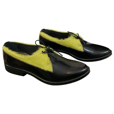 Pre-owned Adieu Leather Flats In Multicolour