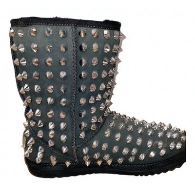 Pre-owned Philipp Plein Ankle Boots In Black